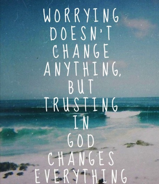 Trusting God I